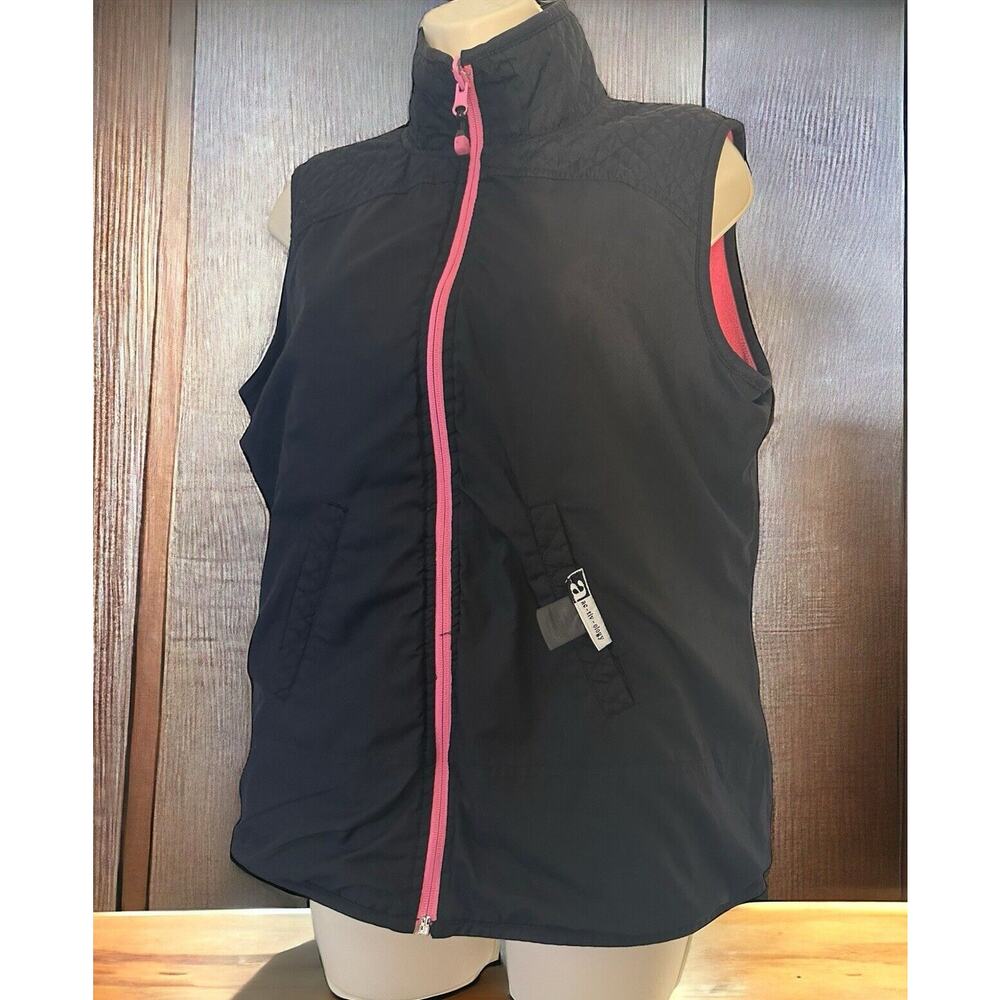 Pink Black ac-tiv-ology Reversible Vest Barbiecore Fits a Sm-Md See Dim. Pics